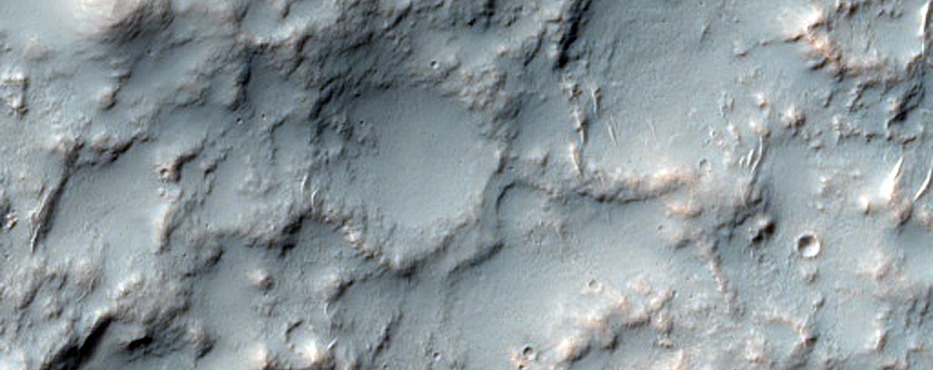 Terrain West of Dejnev Crater