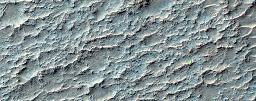 Ridges in Huygens Crater
