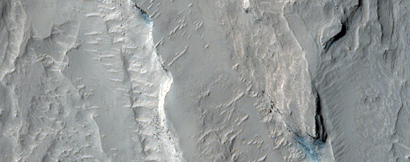 Gale Crater Terraces and Channels