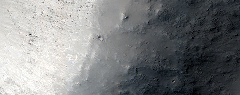 Channel Interacting with Crater in Terra Cimmeria