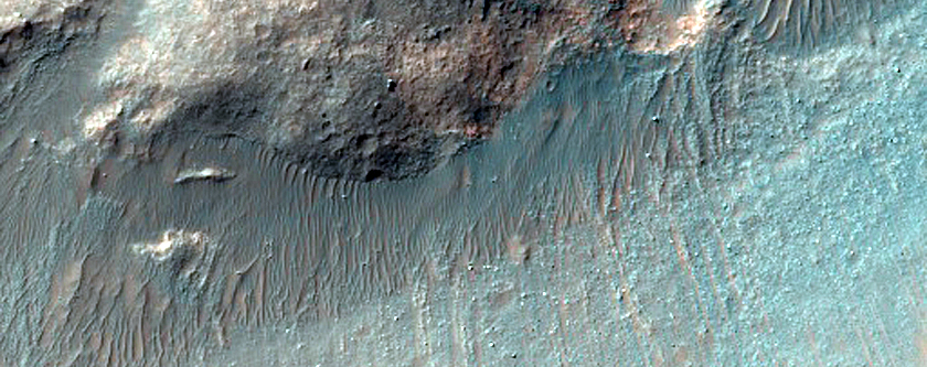 Impact Crater in Ladon Valles