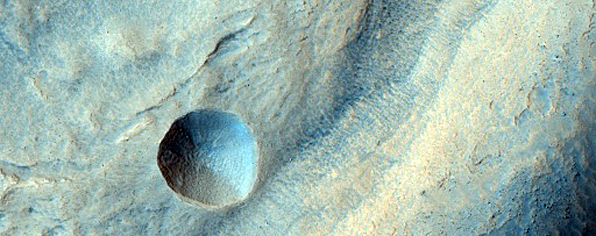 Bamberg Crater and Terrain to South