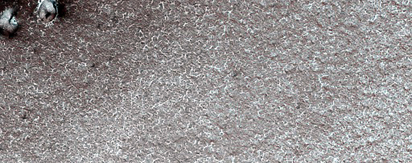 Monitor Dunes with Springtime Streaks in Viking 2 Image 544B05