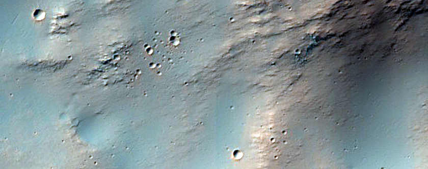 Channels in Old Crater
