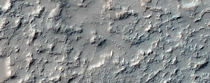 Remnant Fluvial Sinuous Ridges in Valley