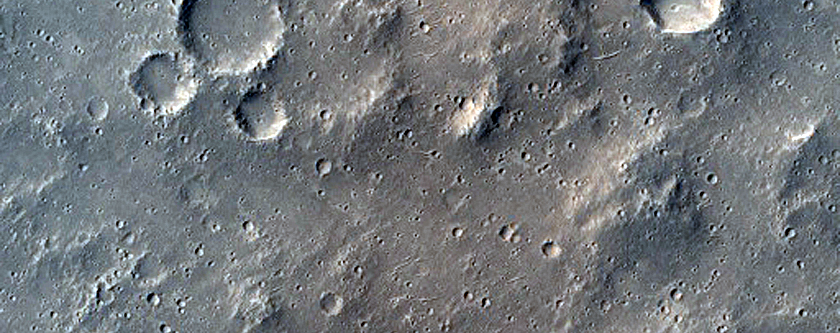 Terrain Southeast of Hyblaeus Dorsa