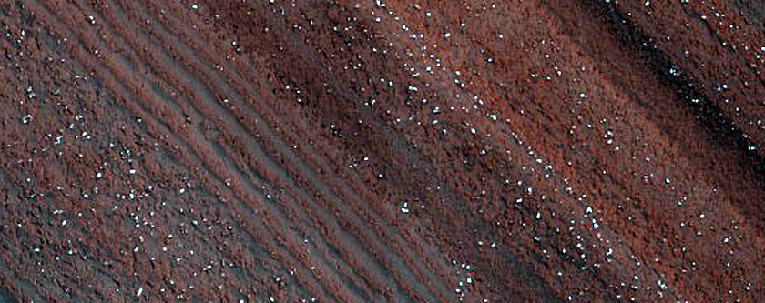 North Polar Layered Deposits Exposed Layers