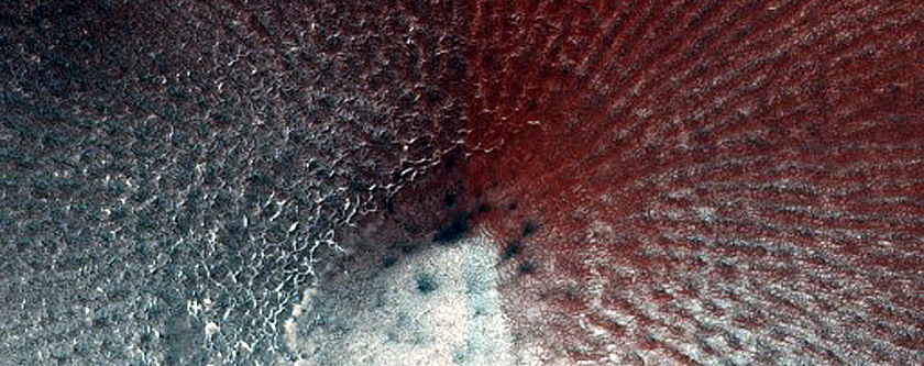 Crater with Perennial Ice