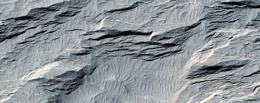 Erosional Features in Medusae Fossae Formation