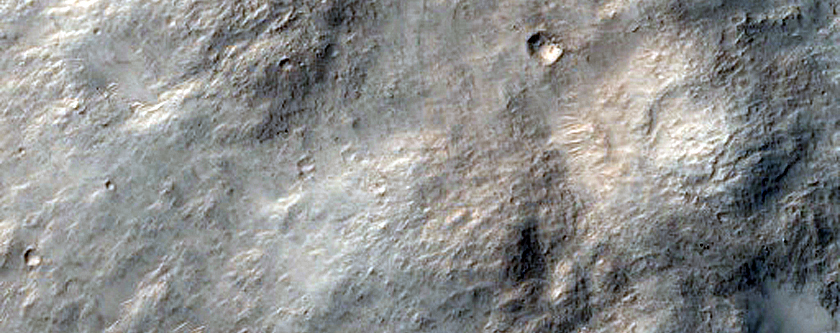 Terrain East of Du Martheray Crater