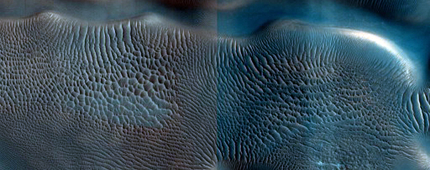 Dune Monitoring in Northern Mid-Latitude Crater