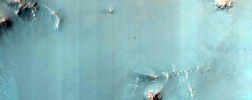 Steep Slopes of Crater in Baldet Crater