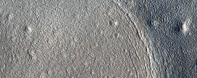 Terrain Southwest of Milankovic Crater