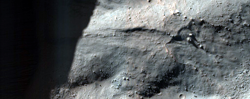 Frost Survey in Small Fresh Crater in Terra Cimmeria
