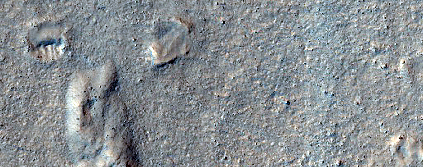 Layered Features in Deuteronilus Mensae