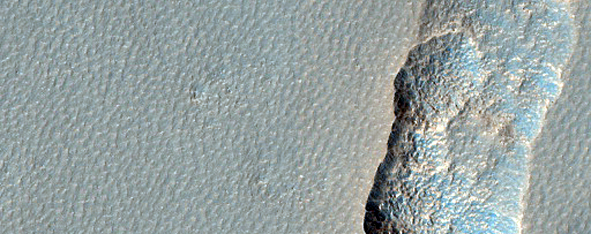 Pitted Mantle near Milankovic Crater