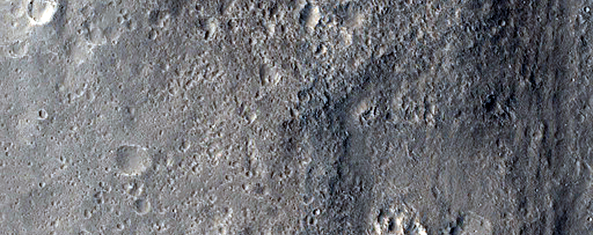 Landforms in Amenthes Cavi