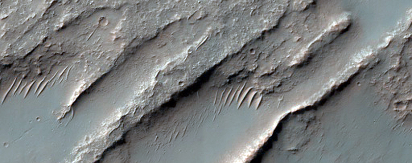 Possible Dike Northwest of Hellas Planitia