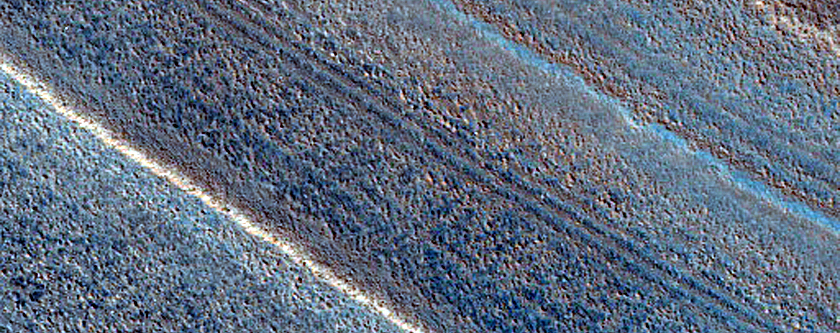 North Polar Layers Trough Exposure