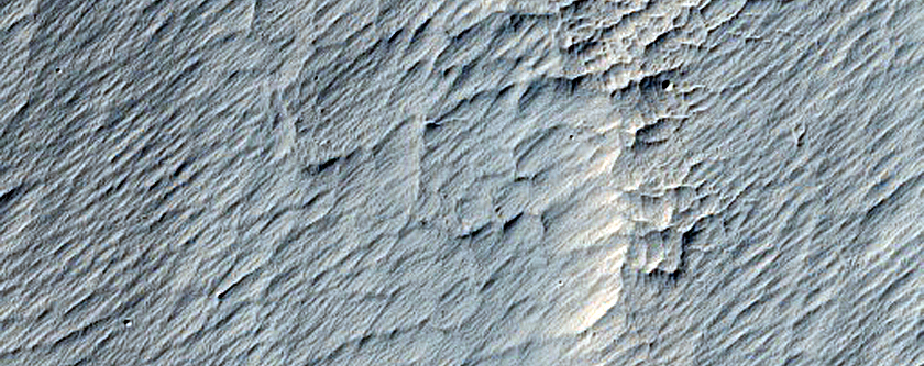 Layering in Inverted Crater