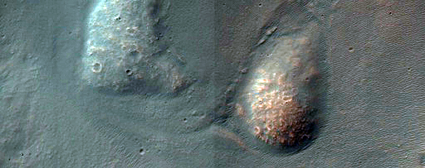 Crater in Ladon Valles Basin