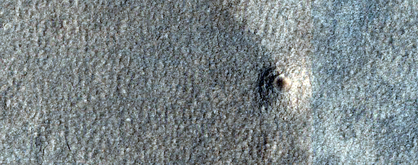 Terrain South of Milankovic Crater