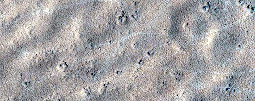Isolated Mound in Lava Plain