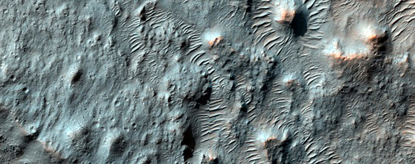 Terrain South of Molesworth Crater