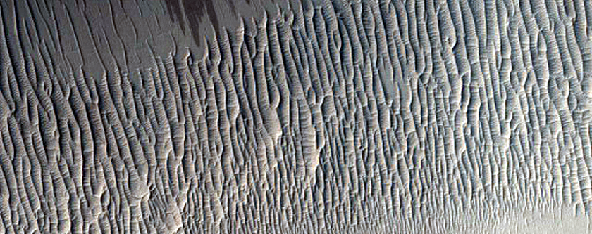 Channel South of Janssen Crater