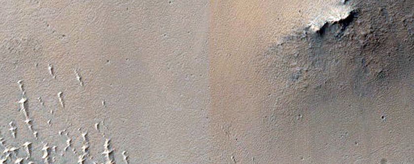 Terrain West of Schiaparelli Crater