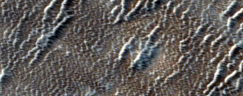 Portion of Giant Lobe Off Arsia Mons West Flank