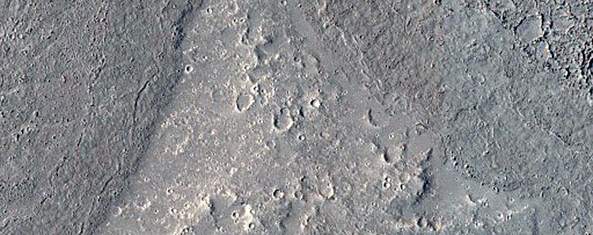 Layers at Base of Mound South of Athabasca Valles