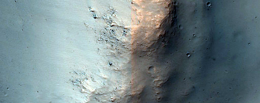Terrain West of Dejnev Crater
