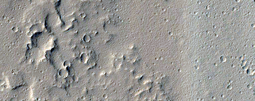 Terrain North of Fesenkov Crater