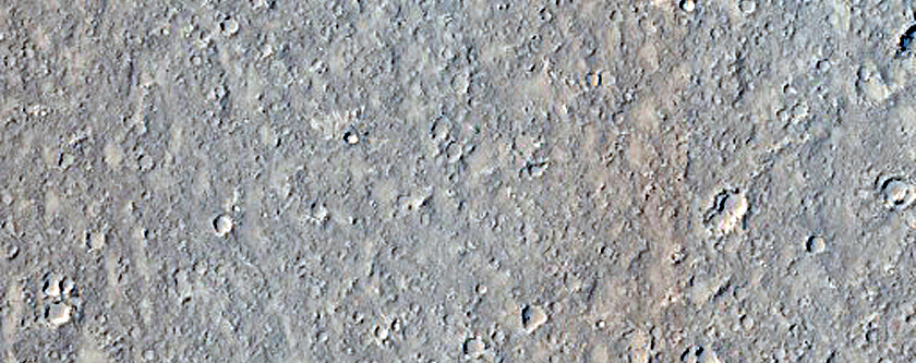 Layers at External Rim of Crater in Tartarus Colles