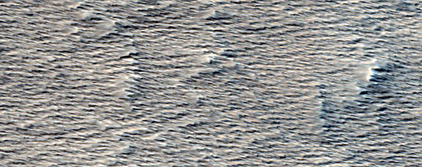Terrain East of Gordii Dorsum