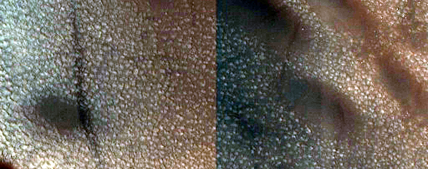 Dune Monitoring in Northern Mid-Latitude Crater
