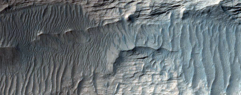 Folded Layers in Candor Chasma