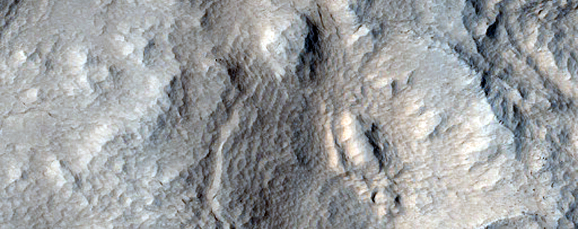 Terrain North of Hecates Tholus