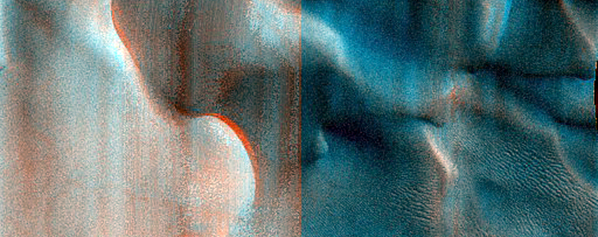 Dune Monitoring in Crater