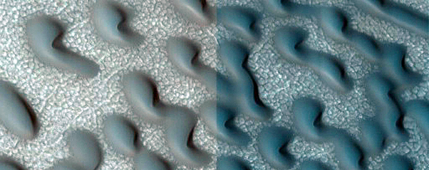 Dune Monitoring in North Mid-Latitude Crater