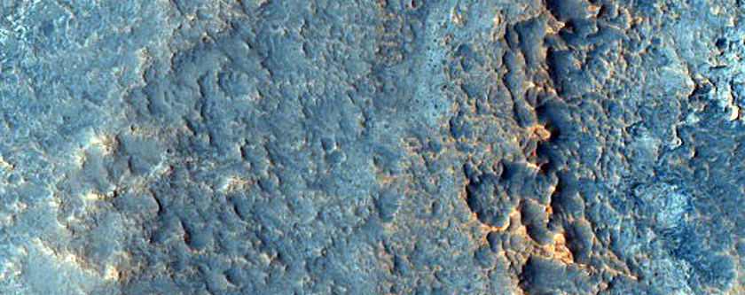 Inverted Channel on Crater Floor near Eden Patera