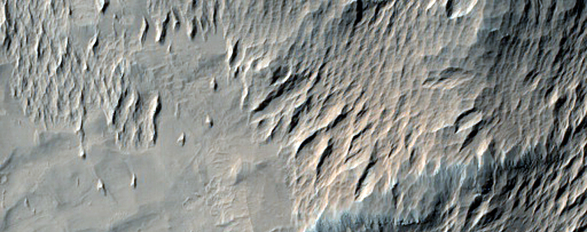 High-Standing Mesa Surrounded by Bedforms