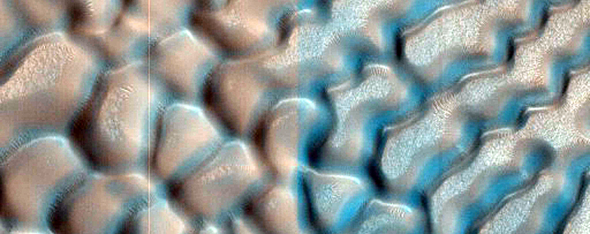 Dunes in Crater in Northern Plains