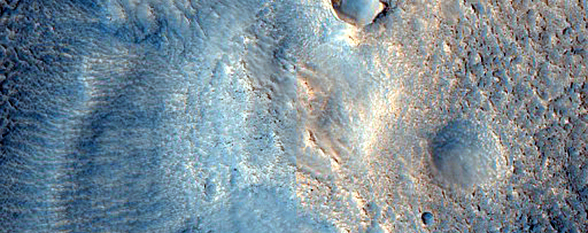 Dipping Layers and Ribbed Terrain in Deuteronilus Mensae