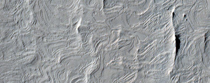 Layering within Yardangs