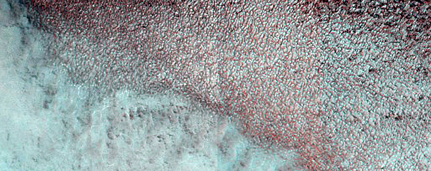 Crater at Edge of Perennial Ice