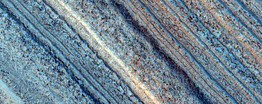 Exposure of North Polar Layered Deposits
