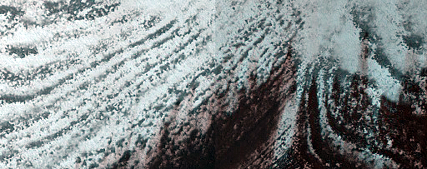 Exposure of North Polar Layered Deposits