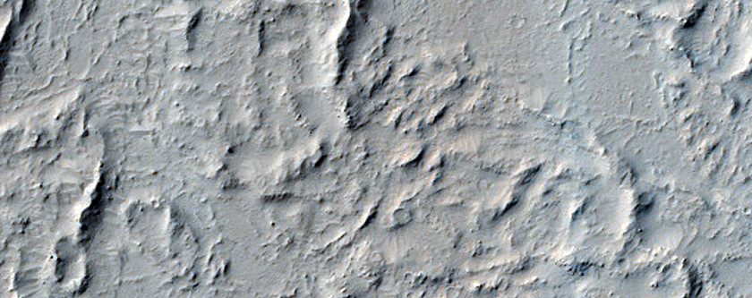 Edge of Lava Flow in Echus Chasma